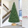 vidaXL Collier de sapin de No&euml;l Marron 90 x 90 x 28 cm Jacinthe d'eau