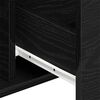 vidaXL Buffet Chêne noir 101.5 x 35 x 70 cm Bois d'ingénierie