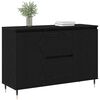 vidaXL Buffet Chêne noir 101.5 x 35 x 70 cm Bois d'ingénierie