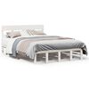 vidaXL Cadre de lit sans matelas blanc 140x200 cm bois de pin massif