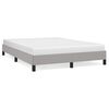 vidaXL Cadre de lit sans matelas gris clair 140x190 cm tissu