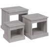 vidaXL Tables basses 3 pcs sonoma gris bois d'ing&eacute;nierie