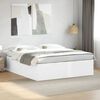 vidaXL Cadre de lit sans matelas blanc 200x200 cm
