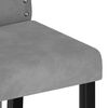 vidaXL Chaises &agrave; manger lot de 4 gris clair velours