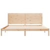 vidaXL Cadre de lit extra long sans matelas 180x210 cm bois massif