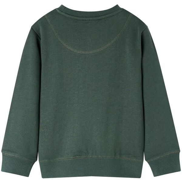 Sweatshirt pour enfants vert fonc&eacute; 92