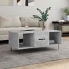 vidaXL Table basse gris b&eacute;ton 102x50x40 cm bois d'ing&eacute;nierie