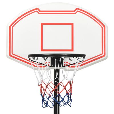 vidaXL Support de basket-ball Blanc 282-352 cm Polyéthylène