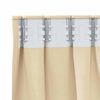 vidaXL Rideaux occultants avec anneaux 2 pcs Cr&egrave;me 140 x 140 cm