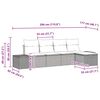 vidaXL Ensemble de canapé de jardin avec coussin 5 pcs polyrotin