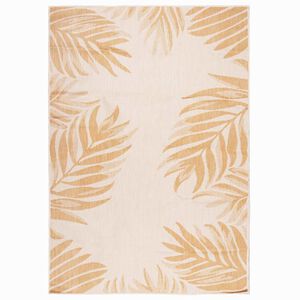 vidaXL Tapis &agrave; tissage plat d'ext&eacute;rieur 120x170 cm Motif de feuille