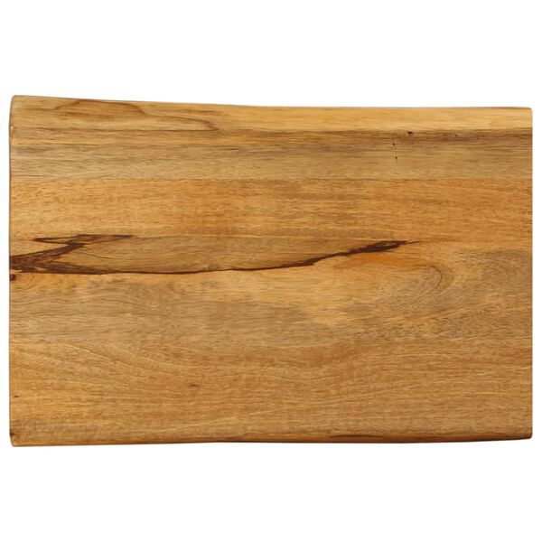 vidaXL Dessus de table 60x40x2,5 cm bord vivant bois massif manguier