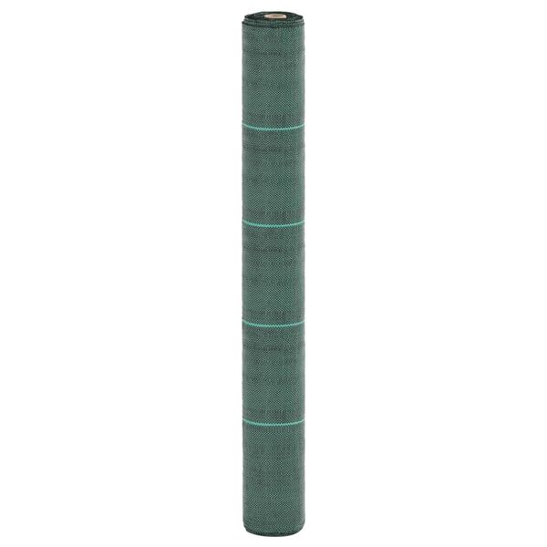 vidaXL Membrane anti-mauvaises herbes vert 1x50 m PP