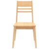 vidaXL Chaises de salle &agrave; manger 2 pcs Naturel 43 x 54 x 89 cm