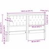 vidaXL T&ecirc;te de lit Autre Marron et noir 140 cm Bois massif en pin