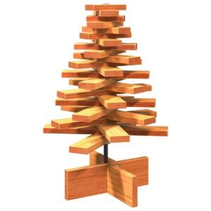 vidaXL Arbre de No&euml;l en bois pour d&eacute;coration 60 cm bois de pin massif