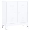 vidaXL Coffre de rangement industriel Blanc 90x40x100 cm Acier