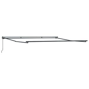 vidaXL Cadre d'auvent Anthracite 400 &times; 350 cm Aluminium