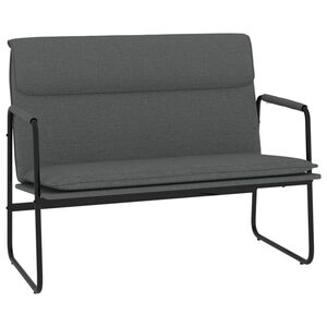 vidaXL Banc Gris fonc&eacute; 100x64x80 cm Tissu