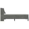 vidaXL Cadre de lit avec matelas Gris fonc&eacute; 80 x 200 cm Velours