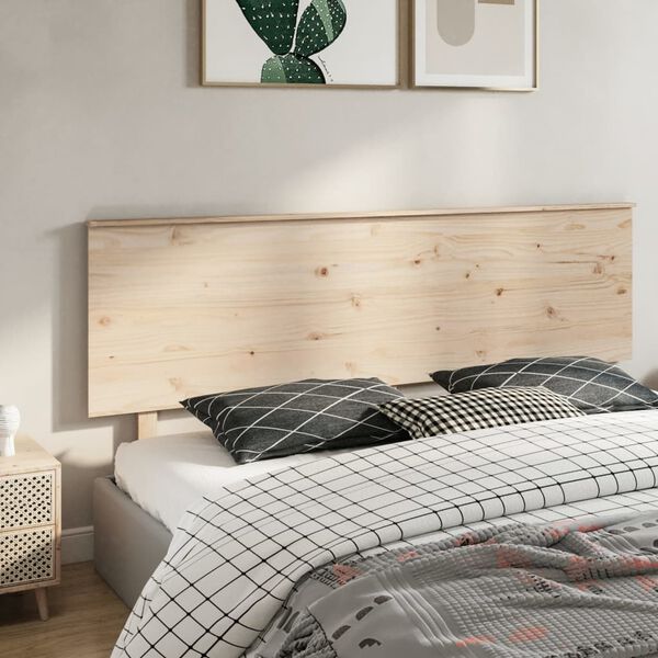 vidaXL T&ecirc;te de lit 204x6x82,5 cm Bois massif de pin