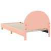 vidaXL Cadre de lit pour enfants avec t&ecirc;te de lit Rose 90 x 200 cm