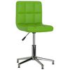vidaXL Chaise &agrave; manger pivotante lot de 2 vert similicuir