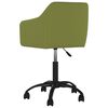 vidaXL Chaises pivotantes &agrave; manger lot de 6 Vert clair Velours