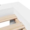 vidaXL Cadre de lit sans matelas blanc 180x200 cm bois massif de pin