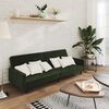 vidaXL Canap&eacute;-lit &agrave; 2 places Vert fonc&eacute; Velours