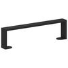 vidaXL Pieds de meuble 2 pcs Noir 37,6 x 4 x 10 mm Fer