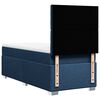 vidaXL Sommier &agrave; lattes de lit avec matelas Bleu 100x200 cm Tissu