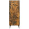 vidaXL Buffet ch&ecirc;ne fum&eacute; 34,5x32,5x90 cm bois d'ing&eacute;nierie
