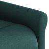 vidaXL Fauteuil inclinable de massage &eacute;lectrique Vert fonc&eacute; Tissu