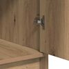 vidaXL Table de Toilette avec tiroir 3 pcs Marron Bois d'ing&eacute;nierie