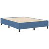 vidaXL Cadre de lit plateforme Bleu 160 x 200 cm tissu