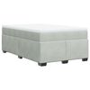 vidaXL Sommier &agrave; lattes de lit et matelas gris clair 120x190cm velours