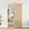 vidaXL Porte coulissante Marron 73,5 x 211 cm Pin massif