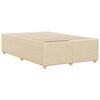 vidaXL Cadre de lit sans matelas cr&egrave;me 120x190 cm tissu