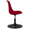 vidaXL Chaises pivotantes &agrave; manger lot de 6 Rouge Velours