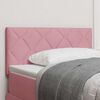 vidaXL T&ecirc;te de lit avec t&ecirc;te de lit Rose 90 cm Velours