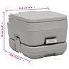 vidaXL Ensemble de toilette et support de lavage des mains de camping