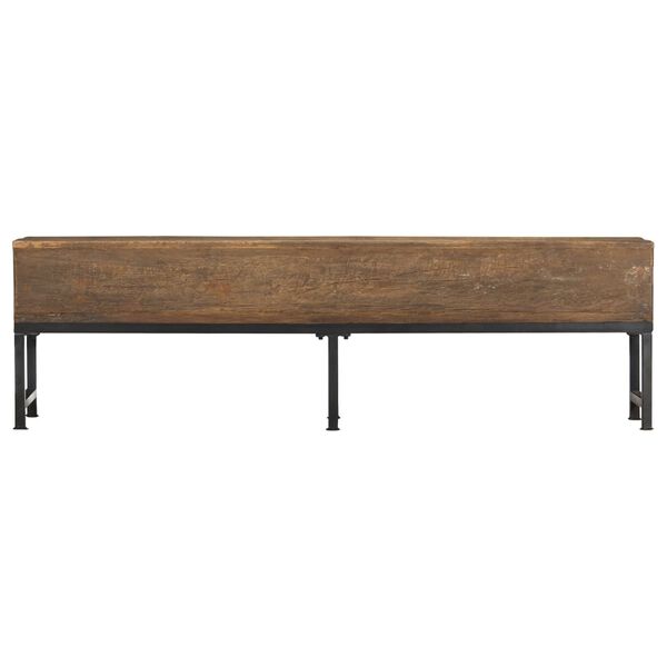 vidaXL Banc 160 cm bois de r&eacute;cup&eacute;ration massif