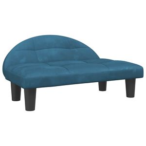 vidaXL Lit pour chien bleu 70x52x30 cm velours