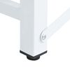 vidaXL Socle pour machine &agrave; laver avec &eacute;tag&egrave;re coulissante Blanc