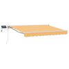 vidaXL Cadre de store manuel avec LEDs Sable 3 x 2 m