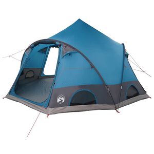 vidaXL Tente D&ocirc;me 4-Personnes 4 personne Bleu