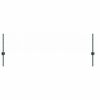 vidaXL Poteau de cl&ocirc;ture. 11 pcs Vert 80 cm Acier