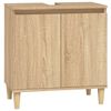 vidaXL Ensemble de meubles de salle de bain 4 pcs ch&ecirc;ne sonoma