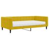 vidaXL Lit de jour avec matelas jaune 100x200 cm velours
